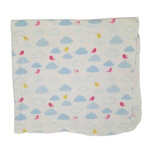 2015 Circo Target Bird Cloud Flannel Receiving Lovey Security Blanket 26" X 29"